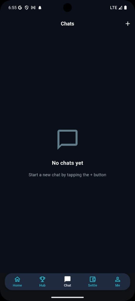 Hub — scheduled games and matches