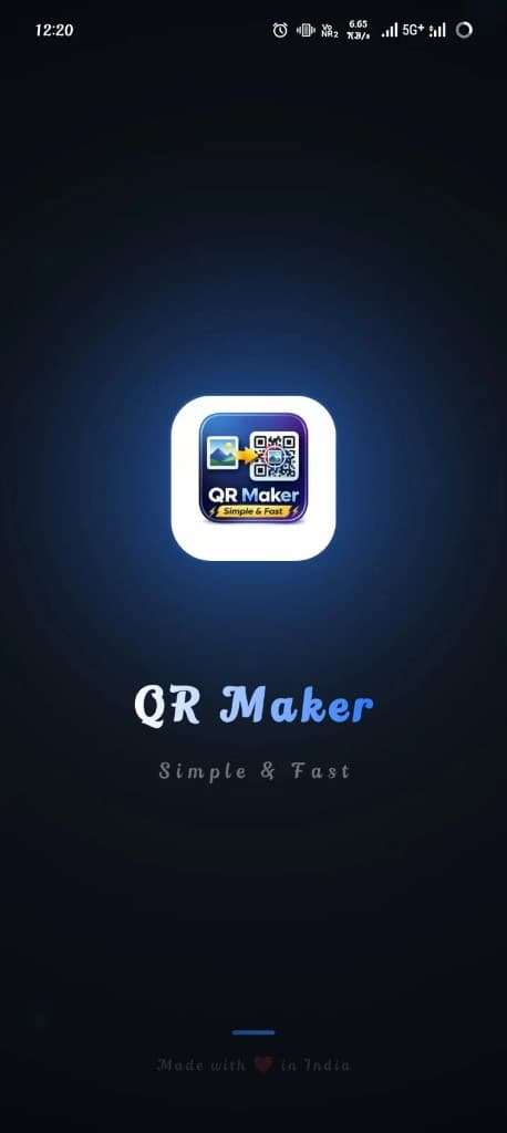 QR Maker splash screen