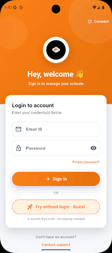 Welcome — sign in or try as guest with free trial