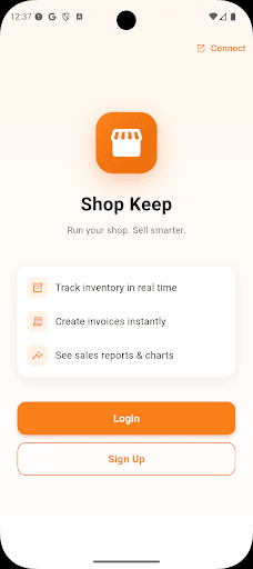 Welcome — track inventory, create invoices, and view sales reports